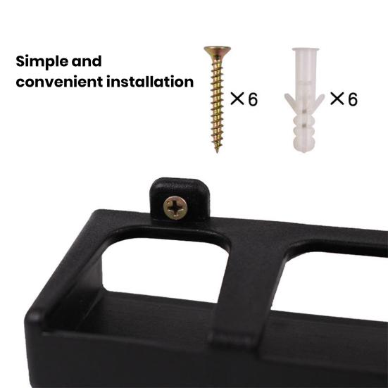 Suporte de parede para vara de pescar 6/8 furos multifuncional vertical horizontal vara de pesca display armazenamento organizador suporte acessórios de pesca