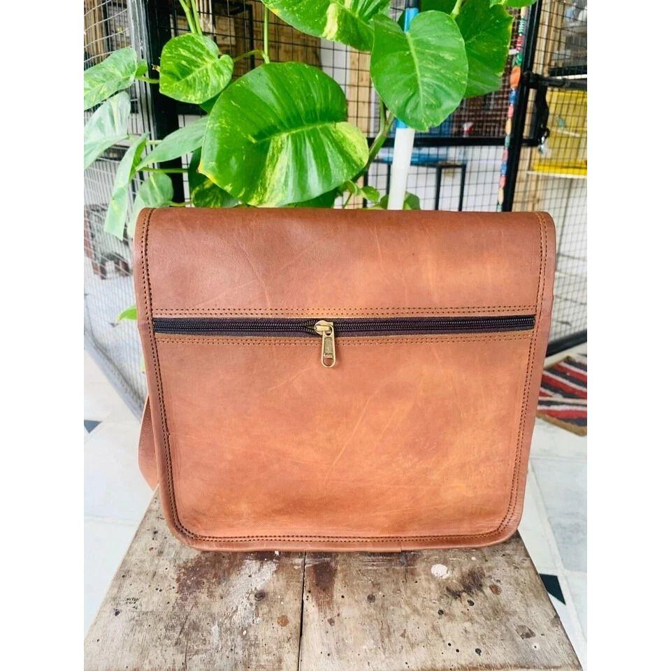 Mens Suggested Leather Messenger Business Laptop Briefcase Satchel Bag
