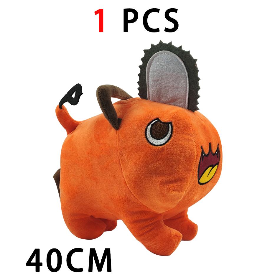 10-40cm Anime Chainsaw Man Dolls Plush Toy Cartoon Pochita Orange Dog Pillow Stuffed Soft Toy for Kids Birthday Gift