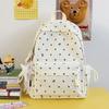 Schoolbag schoolbag junior high school girls girl heart atmosphere polka dot bow versatile high value female student backpack high school