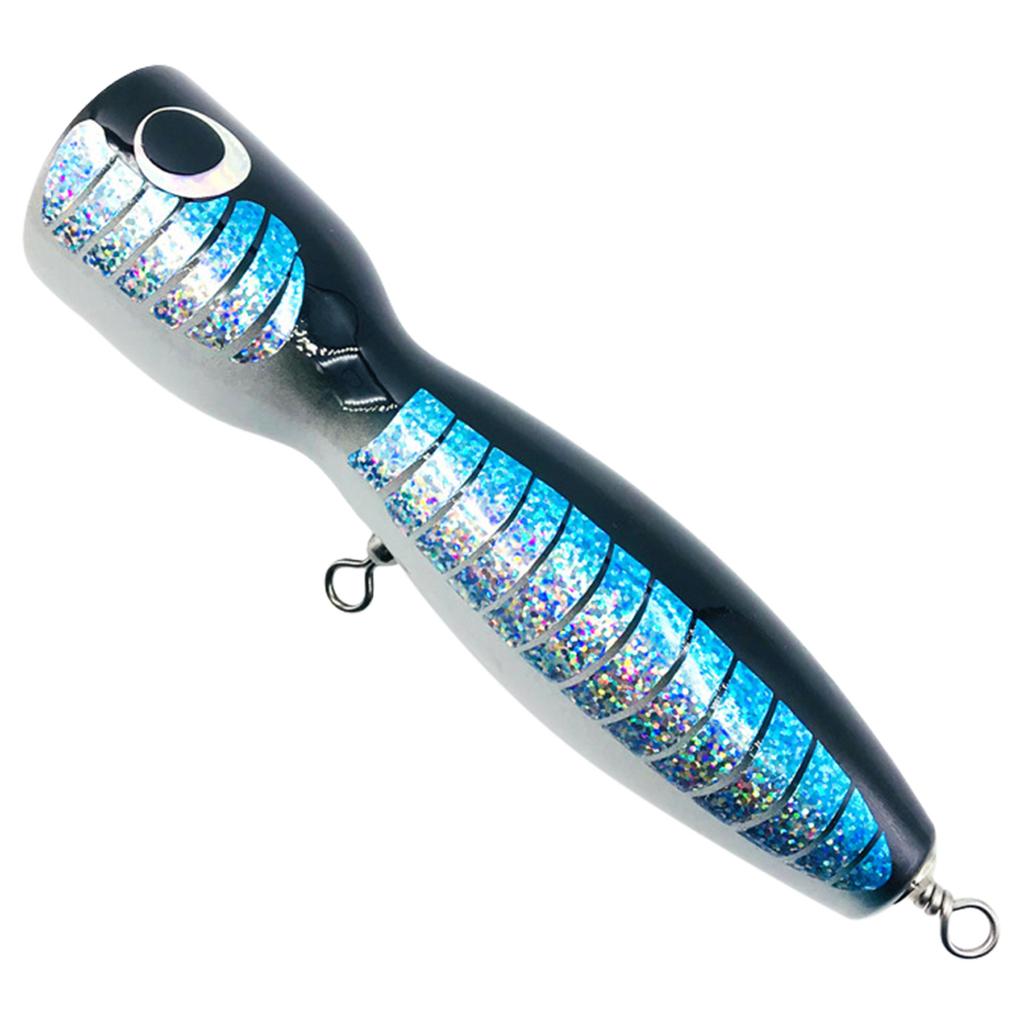 Wood Popper Lure Deep Sea Popper Fishing Baits Saltwater Fishing Baits Trolling Sea Fishing Baits Topwater Swimbait