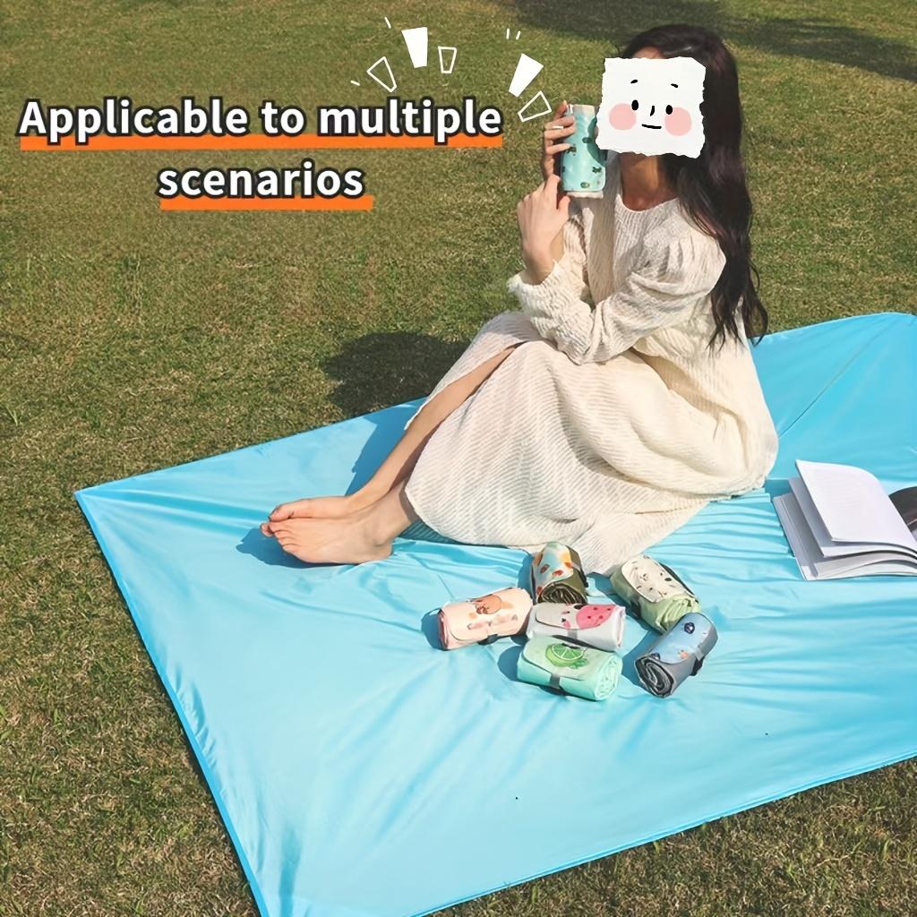 Extra Large Foldable Picnic Blanket with Carry Strap Multi-Style Outdoor Portable Picnic Mat Pocket Mini Beach Camping Sandproof Ground Cloth