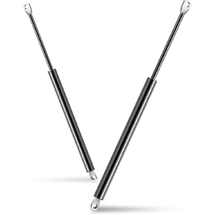 Qty(2) 10229-25 SL1-20-1 10In 25Lb/111N Universal Gas Shock Strut Lift Support With Eyelet Hole End For Delta Truck Bed Tool Box Tractor Seat RVs