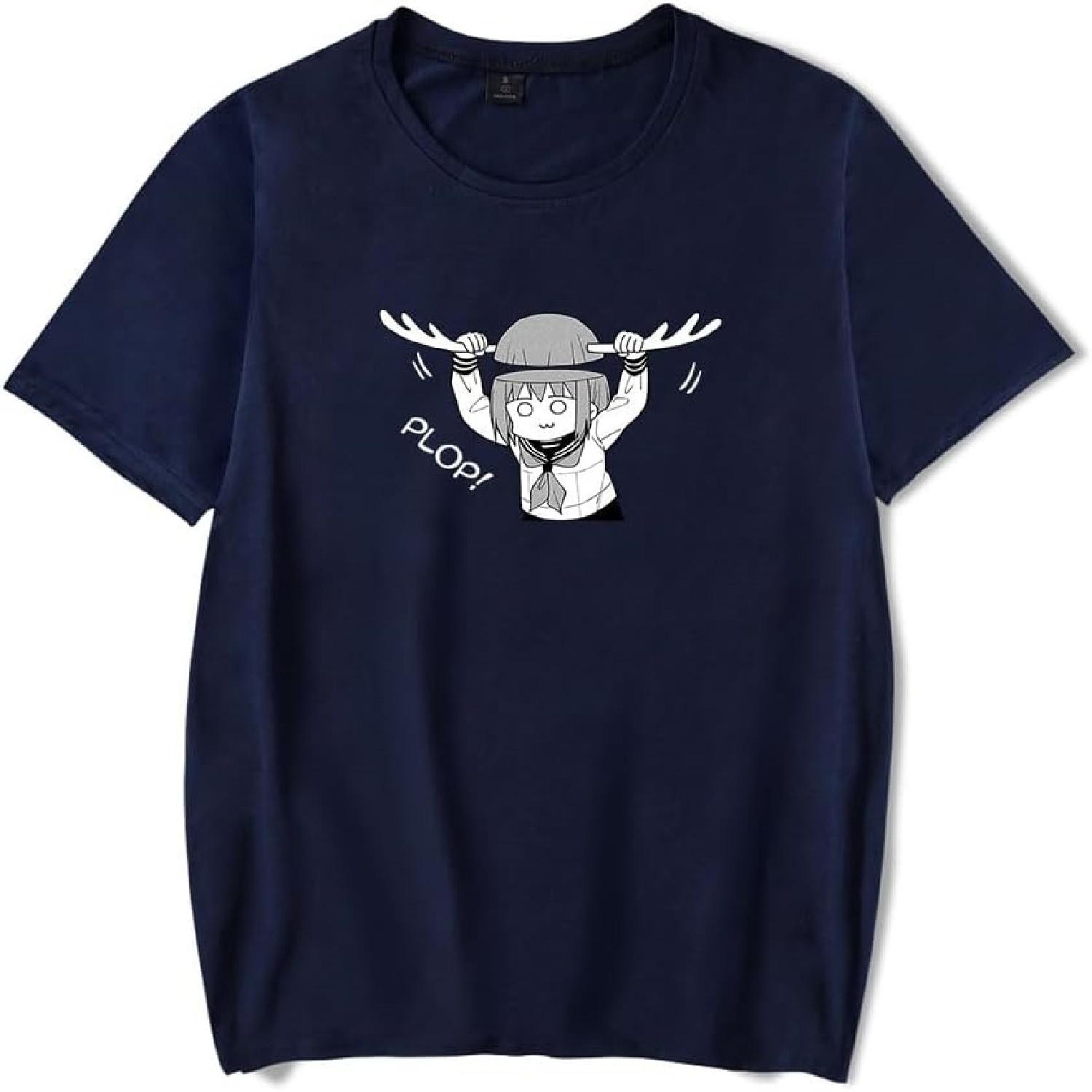 WJHYWDH Anime My Deer Friend Nokotan Merch T-Shirt Casual Short Sleeved T Shirt Unisex Tee S