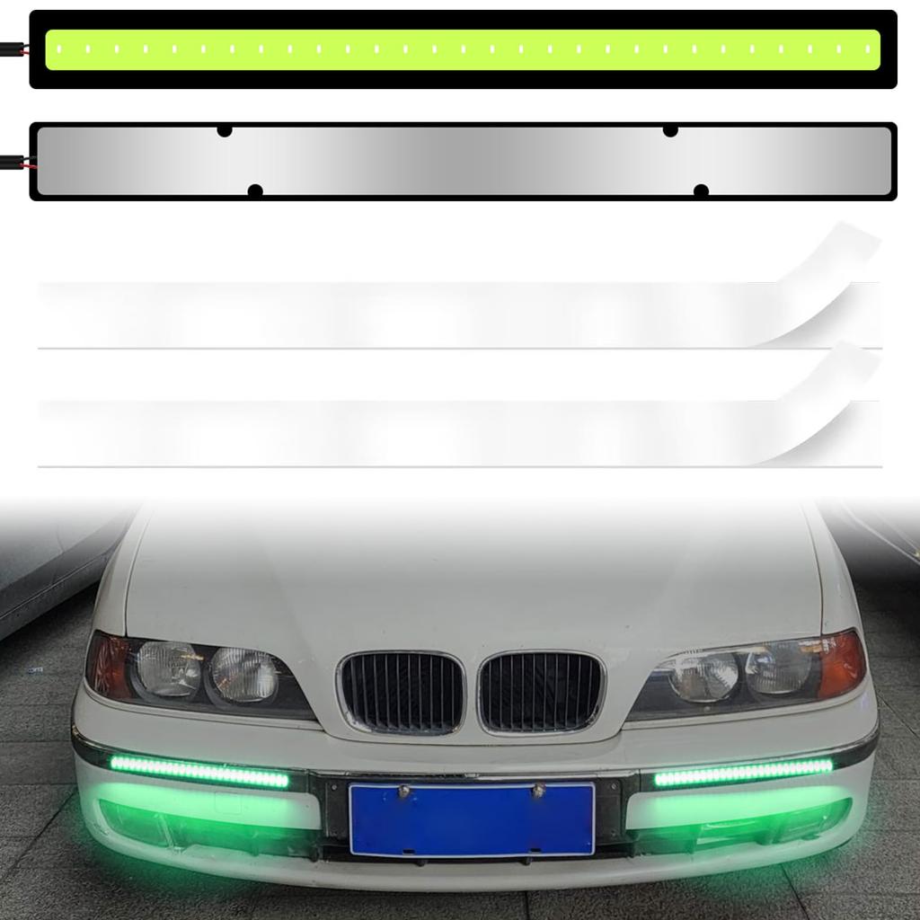 Biqing COB Fog Lamp, High Brightness Emitting Daylight, Green, Length