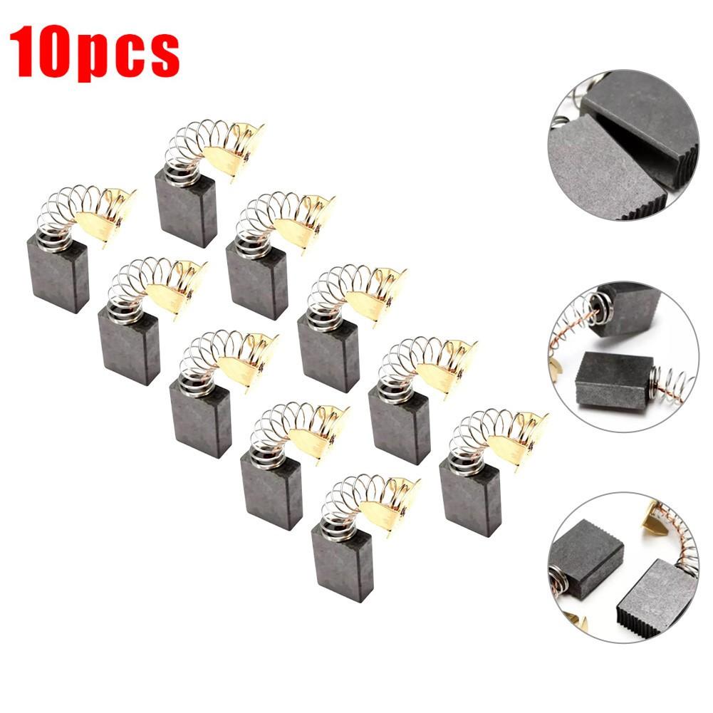 

Carbon Brushes 10PCS 6.5mmx13.5mmx19.3mm Black + Gold