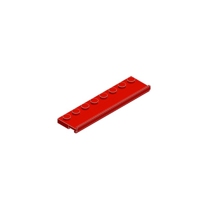 

10pcs MOC Assembles Particles 30586 Plate Modified 2 x 8 with Door Rail Building Blocks Kids DIY Educational High-Tech Spare Toy 10pcs красный