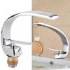 G1/2 Curve Design Faucet Basin Hot Cold Water Mixer Tap Single Handle Sink Faucet with Hose