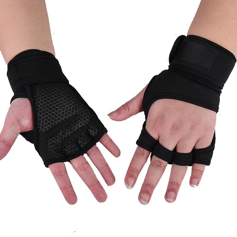 Half-Finger Sports Gloves Fitness Training Outdoor Cycling Wear-Resistant Non-Slip Silicone Palm Comfortable Weightlifting Glove
