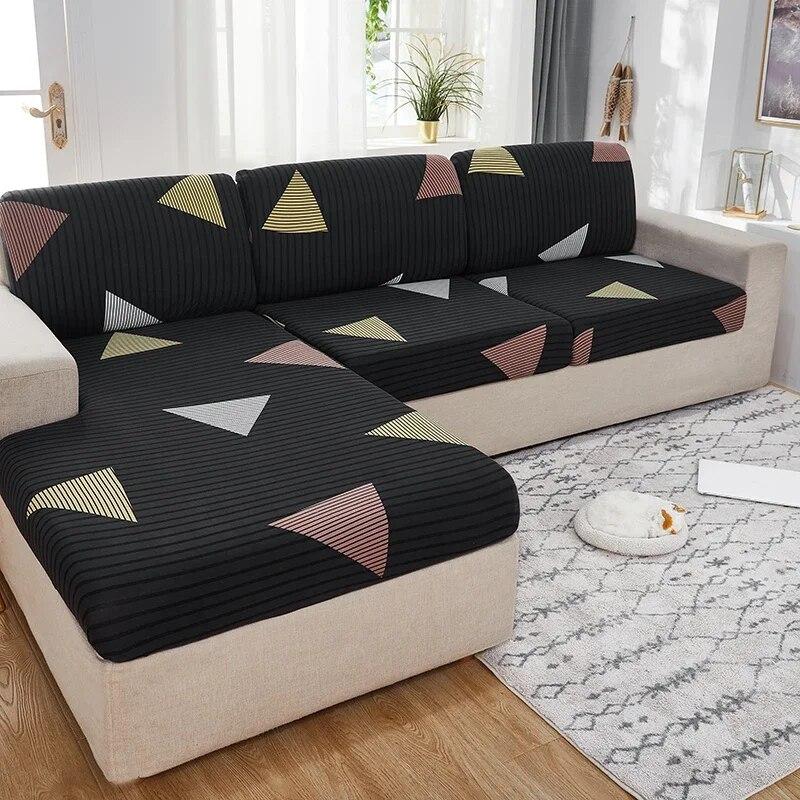 1PC Elastic Seat Cushion Cover Chair Cover Stretch Sofa Cover For Living Room Sofa Slipcover Protector Washable Removable