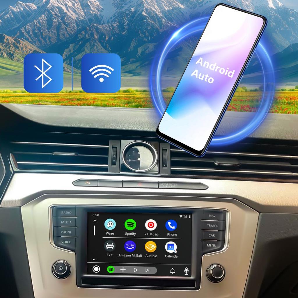Sinairyu Wireless CarPlay Android Auto DAB DVR HDMI Compatible For Volkswagen Golf Skoda Seat MIB System Mirror Link