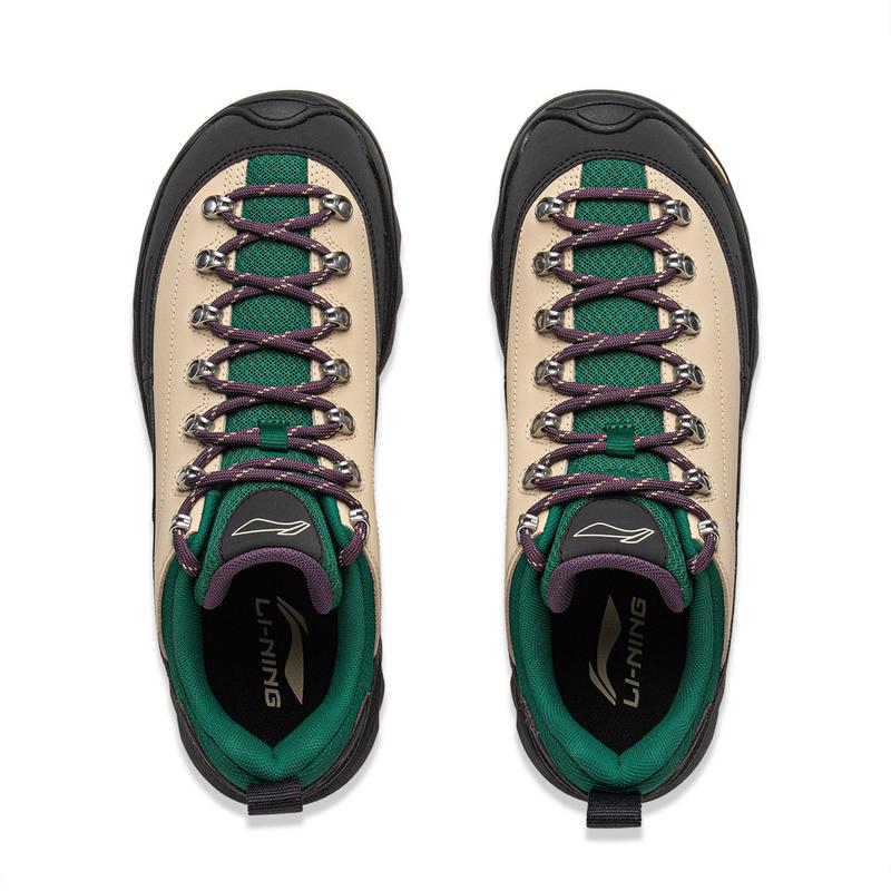 Li Ning Outdoor CF Tracing, Forest Grace Low Top Hiking Shoes Unisex Ecru AHCV055-9