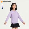 Moodytiger Girls' Fleece-Lined Winter Crewneck Sweatshirt