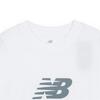 New Balance STacked Logo T-Shirt weiß mT41502wT