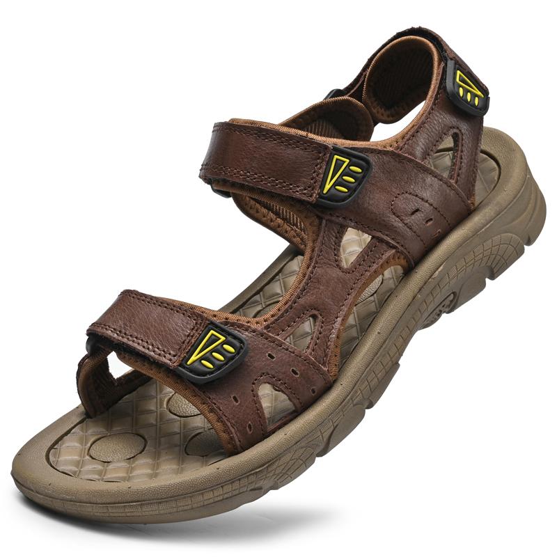 Fashion Quick-Dry Outdoor Sandals Breath Walking Shoes Anti-Slip Sole Comfortable Walking Shoes Beach Flats New Design Men Sport Sandals