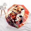 1pc Charming Kitten In Traditional Attire Automatic Opening and Closing Umbrella - Small Umbrella Suitable for Various Occasions, Portable 3-Fold Smal