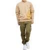 Adidas Sweatshirts Men's Khaki Crew Neck Moderate Regular HP1382