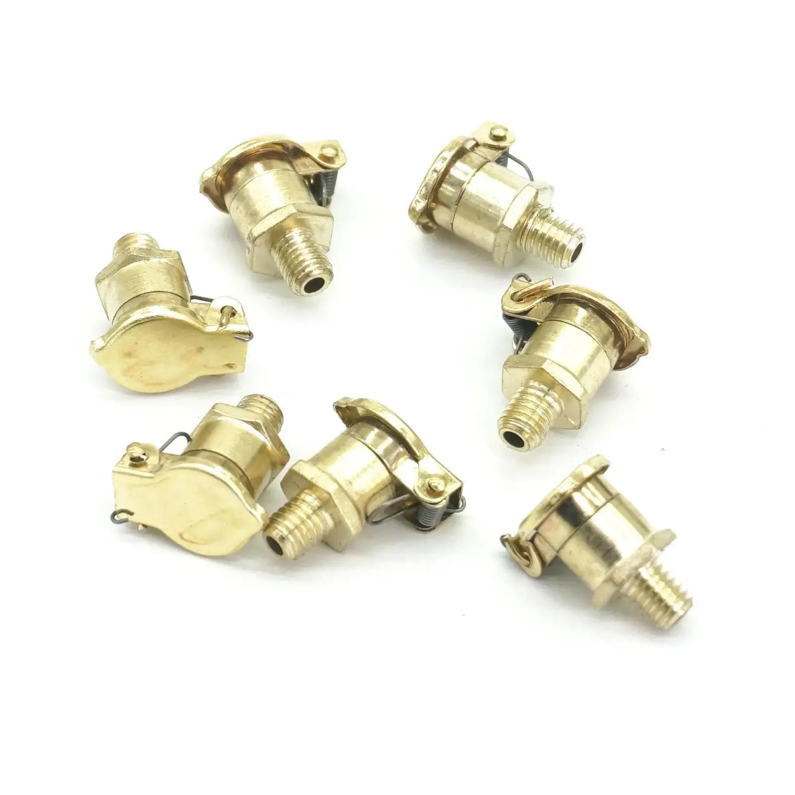 

LOT20 M6 M8 M10 M12 Male Brass Plated Zinc Alloy Oil Cup Oil Port Cap Oiler Flip Cap Cover For Genertor Engine Bottom Bracket M6x1