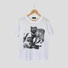 Vintage Magical Tiger Printed T Shirt White Medium Tiger Big Image Design Tee Habitat TShirt Size M