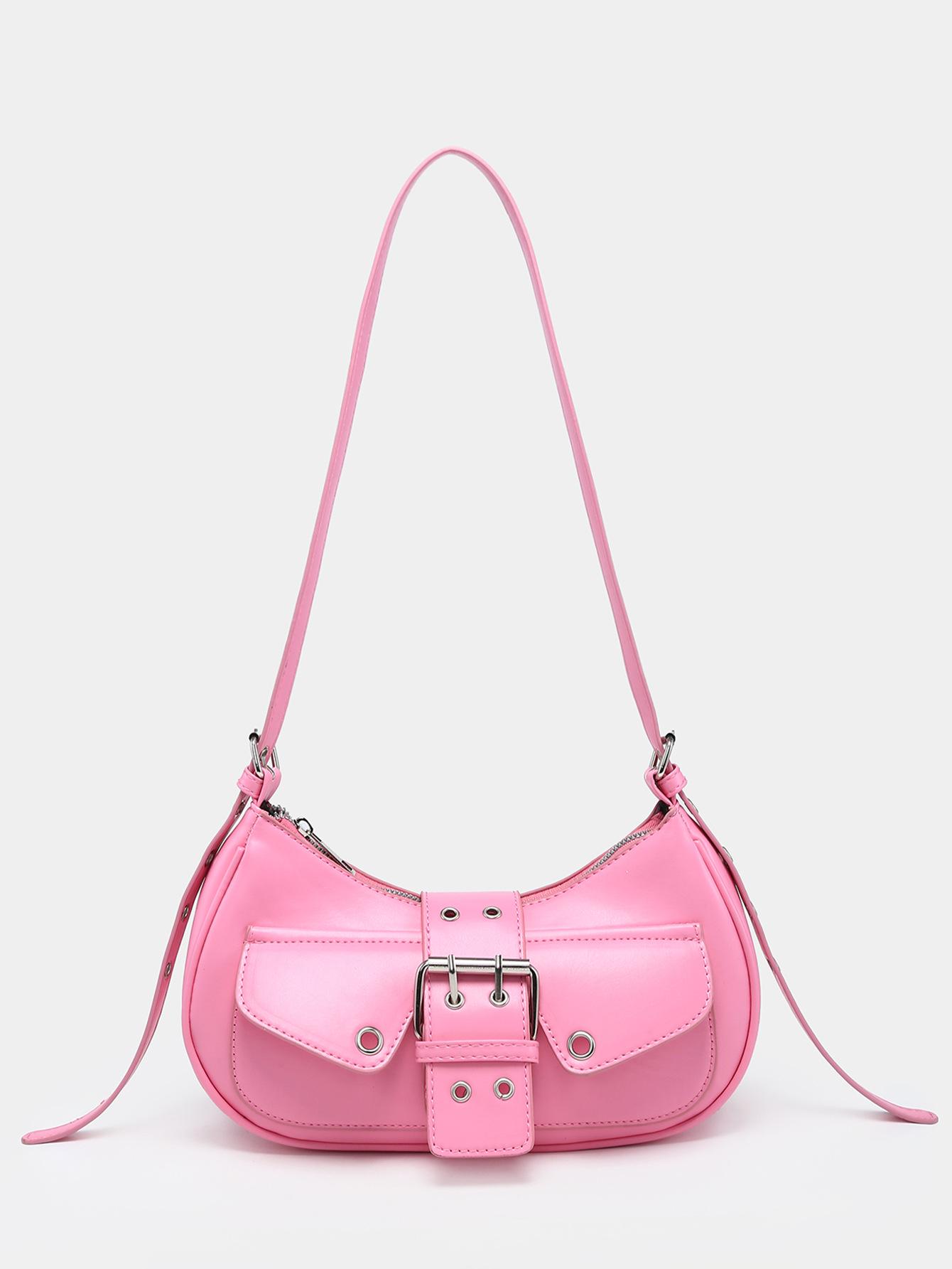 

Женская винтажная куртка Y2K в стиле панк, байкерская, с несколькими карманами, из искусственной кожи розовый