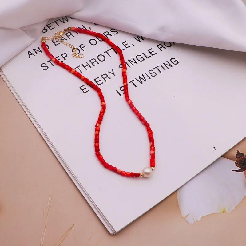 Women Natural Freshwater Pearl White Shell Strand Choker Necklace Elegant Wedding Party Gift Jewelry