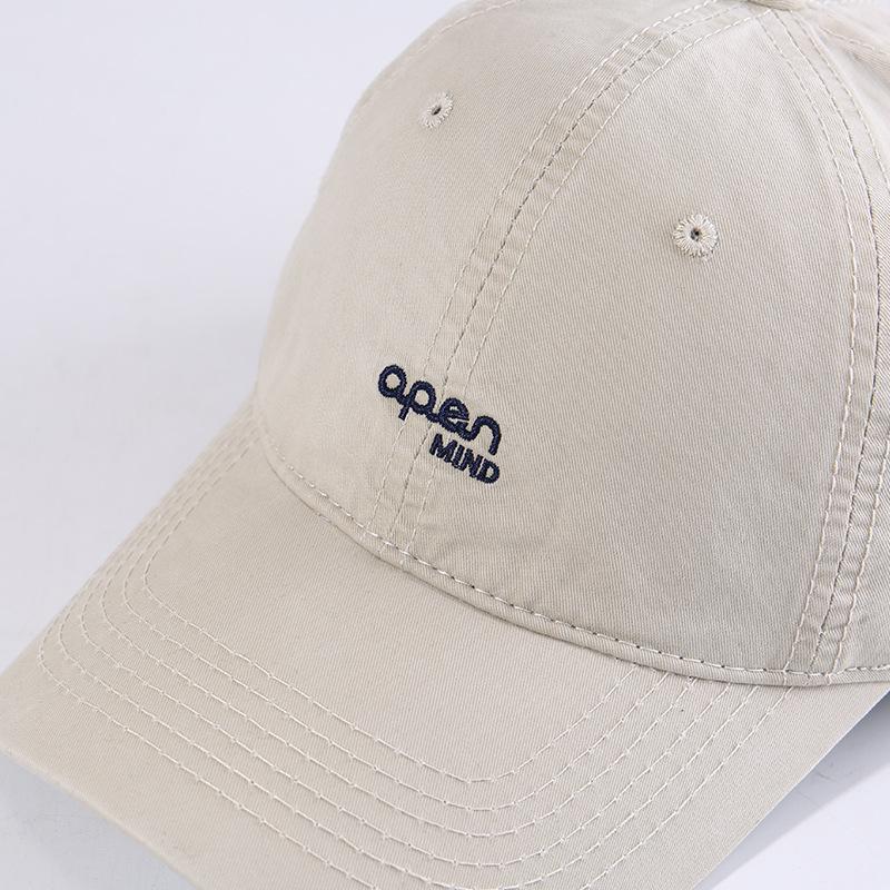 Spring And Summer Letter Embroidered Peaked Cap Female Face Small Baseball Cap Couple Versatile Sun Hat Tide