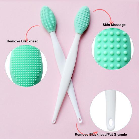 Multifunctional Blackhead Removal Silicone Nose Cleaner Facial Cleansing Brush