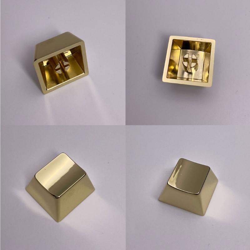 ESC Zinc Alloy Keycap Blank Metal Keycaps Replacement 1PC For Mechanical Keyboards Enhances Typing