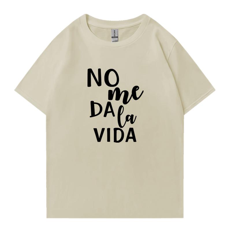 Fashion Letter It Doesn't Give Me Life Street Hip Hop Tee shirt 100% Cotton Men Women Printed Tops Unisex short sleeve t-shirts