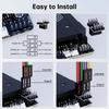 Universal Desktop Computer External Power Control Button With Splitter Cable And Adapter For Easy PC Setups