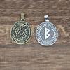 Nordic Elder Futhark Rune Berkana Pendant Viking Raven Amulet Talisman Necklace Earth Mother Birth Charm