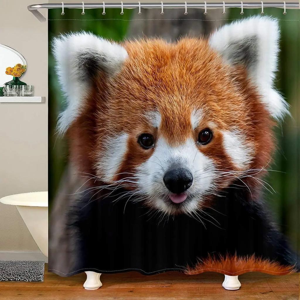 Crane Fabric Shower Curtain Flying Bird Flower Shower Curtain Boys Girls Japanese Crane Painting Bathroom Waterproof Accessori