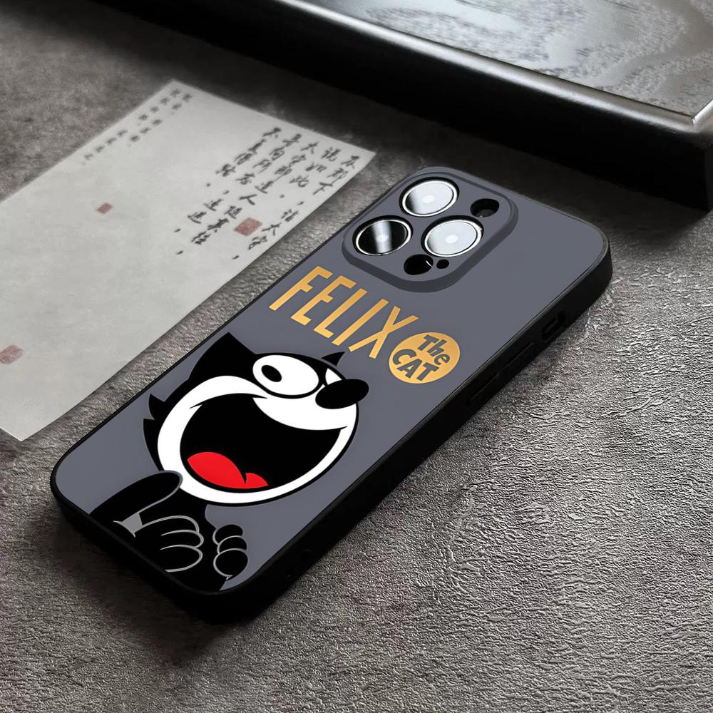 

Cartoon F-Felix The C-Cats Cute Phone Case For 17 Pro Max Iphone 16 14 Pro Max 12 15 Plus 13 Pro 11 Xr X Xs 8 Plus Back Cover iPhone15 Pro