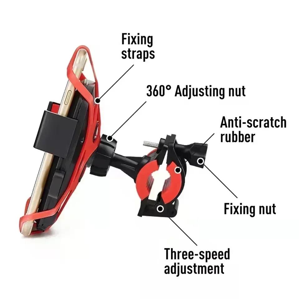 Mountain Bike / Motorcycle Phone Holder – Universal Mobile Mount for Navigation On E-Bikes, Motorcycles & Cars