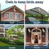 Owl Decoy Birds Deterrents Devices Fake Owl Decoy Reflective Bird Scarecrow Sculpture Fake Owl Decoy Reflective Bird Scarecrow