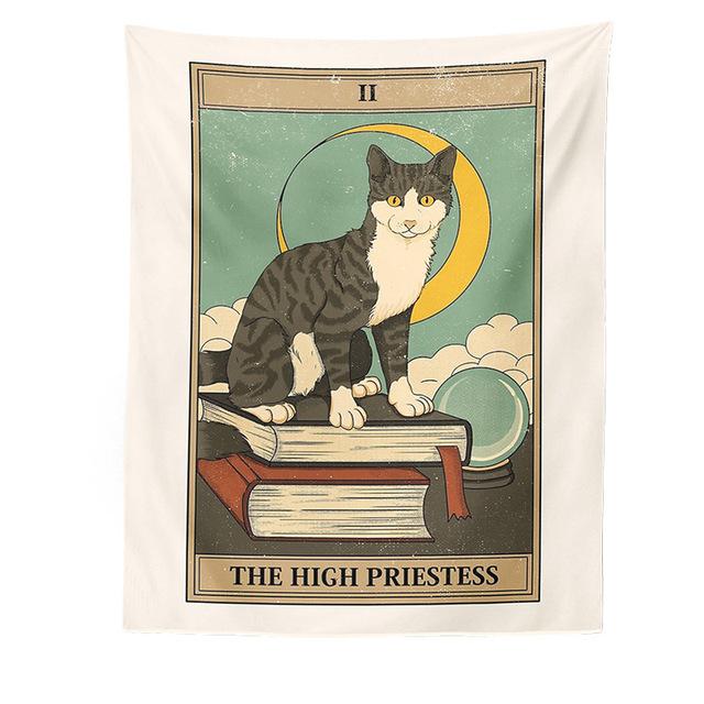 Tarot Tapestry Retro Art Decoration Tapestry Living Room Bedroom Background Wall Decoration Cloth Can Be Customized