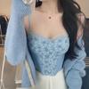 Spicy Girl Lace Camisole Vest with Women's Chest Cushion Worn Inside and Outside Beautiful Back and Slimming Design Top