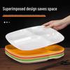 Thickened Melamine 4-Compartment Meal Tray