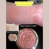 Rose Petal Blush with Pearlescent Shimmer, Satin Finish, Fine Sparkle, Watery Luster, Orange-Brown Pink, Vibrant Apricot Pink