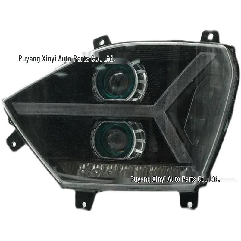 Howo H7G N5G LED Front Headlight Assembly with Dual-Lens and Flowing Turn Signal