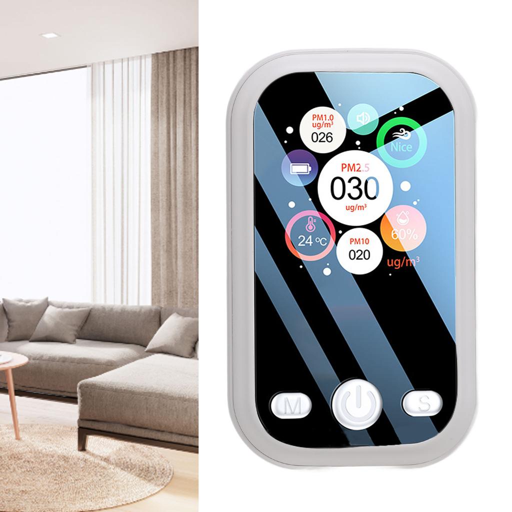 Quality Monitor PM2.5 PM10 PM1.0 Detector Humidity  LCD Display Portable     Quality Meter