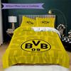 Dortmund Pattern Bedding uilt Set uilt Cover Pillowcase Home Decoration Birthday Gift (1 * duvet cover + 2 * pillowcase  without core)29