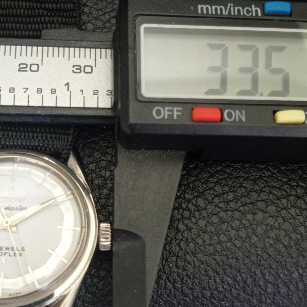 SWISS VINTAGE TITONI AIRMASTER TITOFLEX HAND-WINDING MENS GREY WATCH a703209-1 R213a-a703209