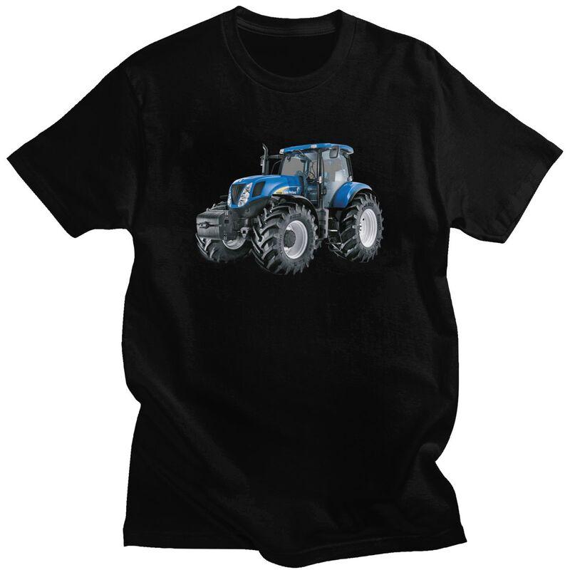 

Custom Tractor T Shirt for Men Pure Cotton Tshirt Casual Tees Short Sleeves Tshirt Loose Fit Clothing L