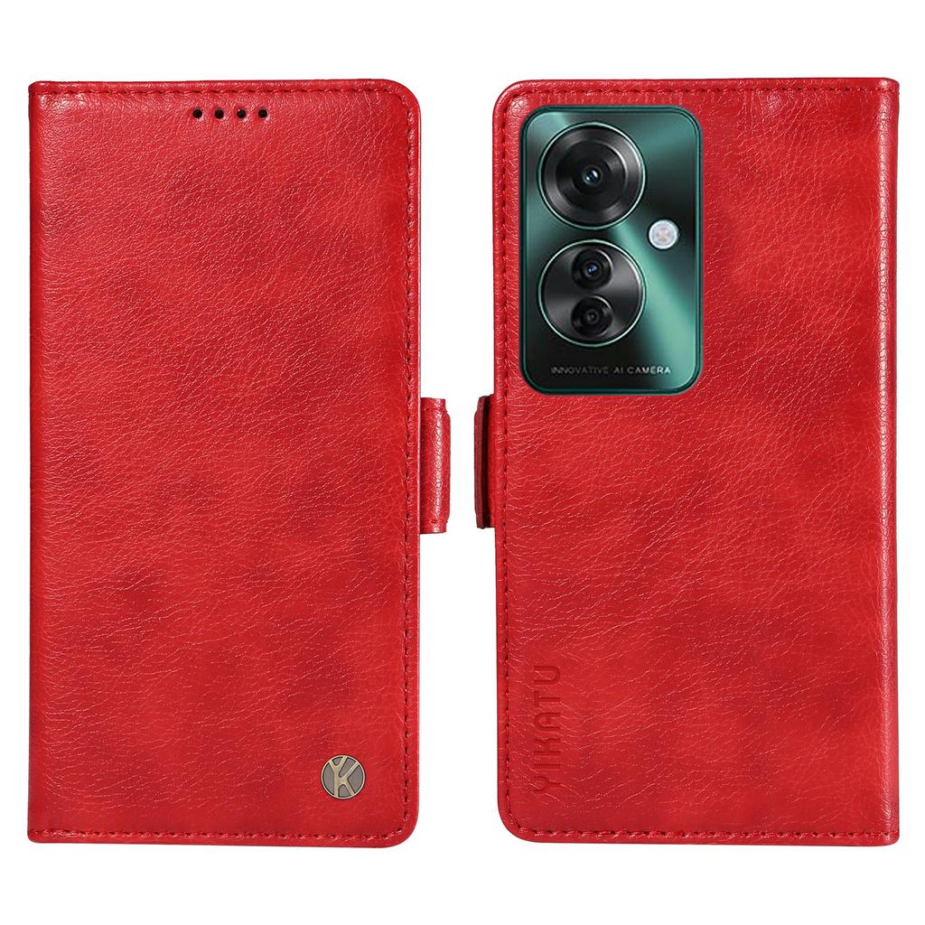 YIKATU YK-007 For Oppo Reno11 F 5G Case PU Leather+TPU Scratch-proof Mobile Phone Cover