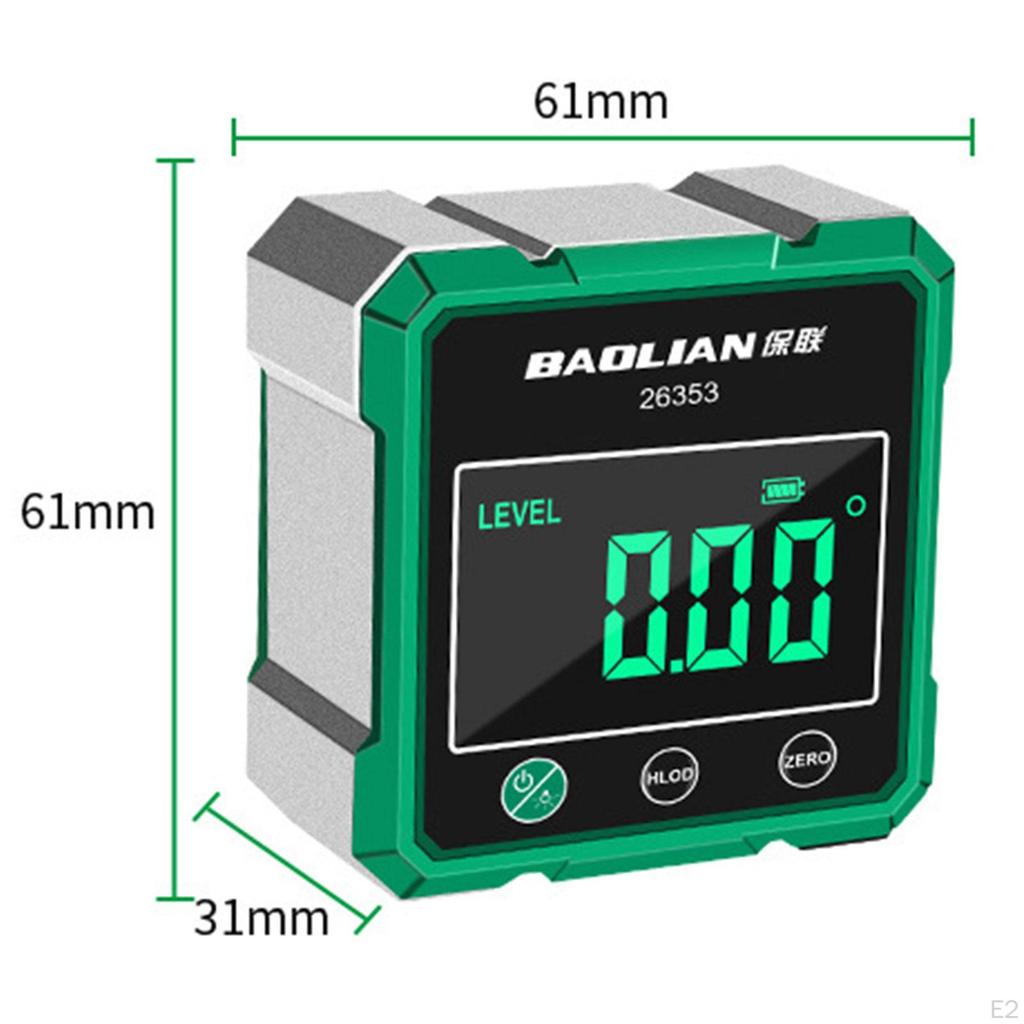 Digital Inclinometer 4x90 Degree Practical Level Angle Gauge Meter for Construction