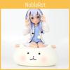 Sitting Adorable Kyoko Chino Pvc Figurine With Beautiful Pajamas For Display