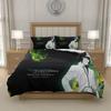 L-L D-Death N-Note Anime 3 Piece Bedding Set Duvet Cover Lightweight Microfiber Bedroom Gift for Boys Girls Single Double King Size, EU US UK AU DE