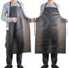 Black Cooking Chef Apron PVC Work Apron Soft Aquatic Butchery Food Apron