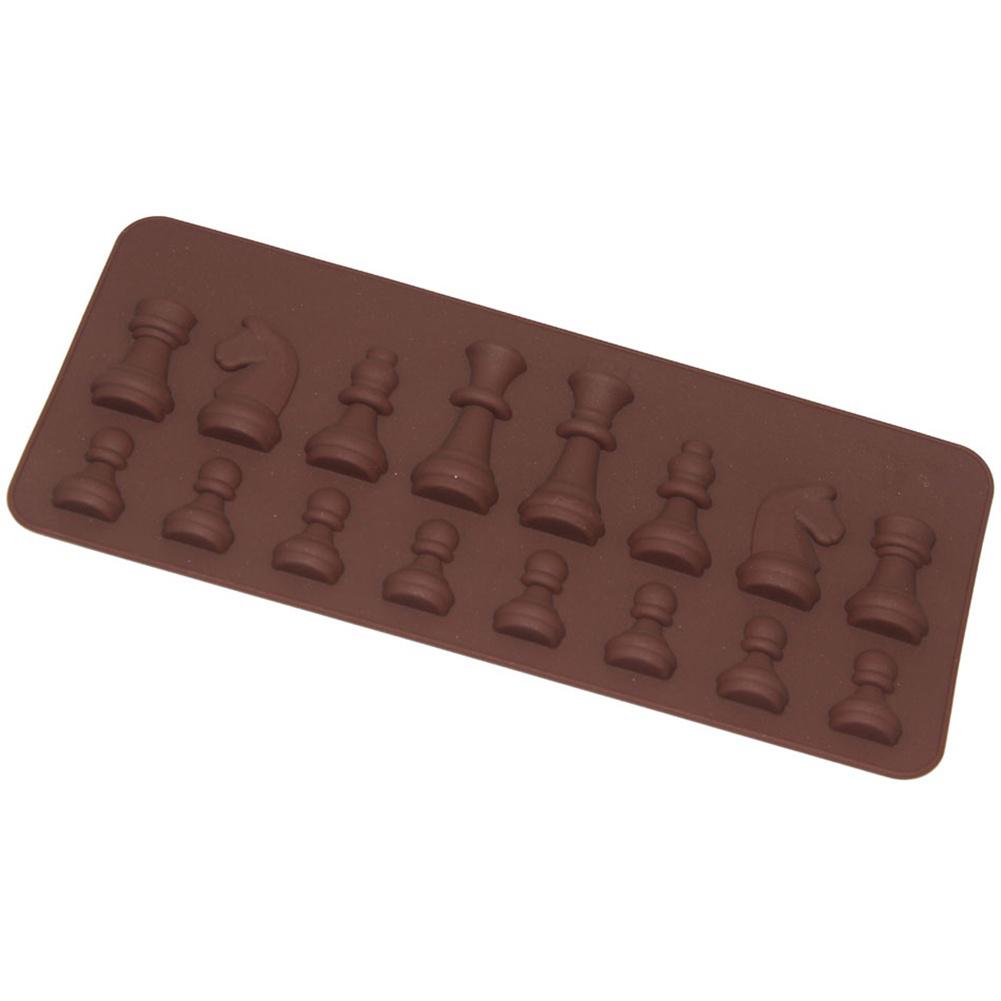 Schachform Silikon-Kuchenformen Fondant Kuchen Gelee Süßigkeiten Schokoladenform DIY Bakware Dekorieren